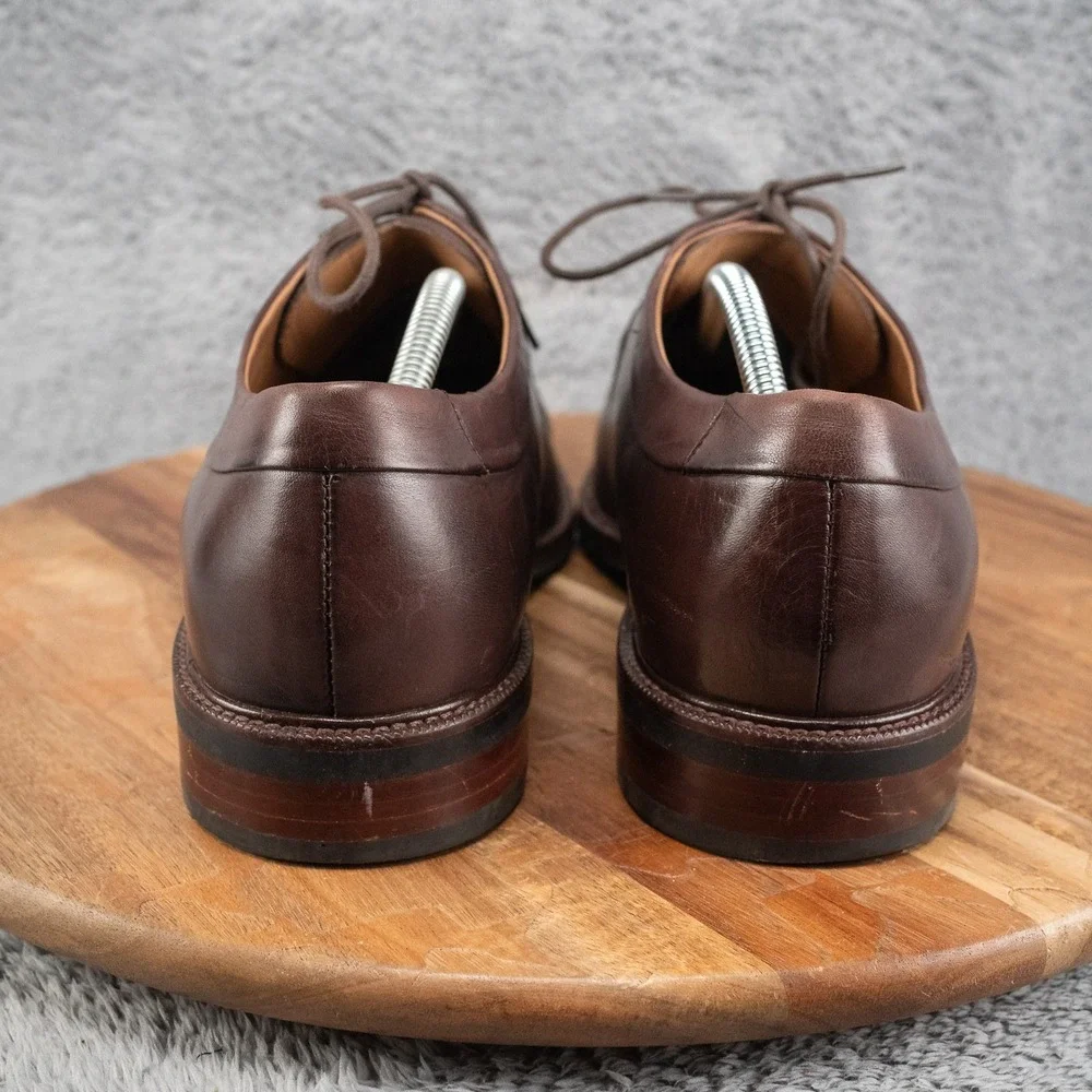 Cole Haan Mens 11 M Grand OS Oxford Brown Dress Shoes Plain Toe